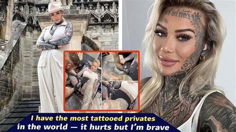 tatted pornstars|I have the most tattooed privates in the world — it hurts but I'm .